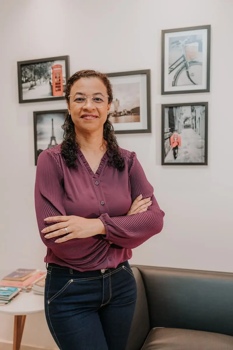 Dra. Keity T. Fonseca Valim no consultório Âme